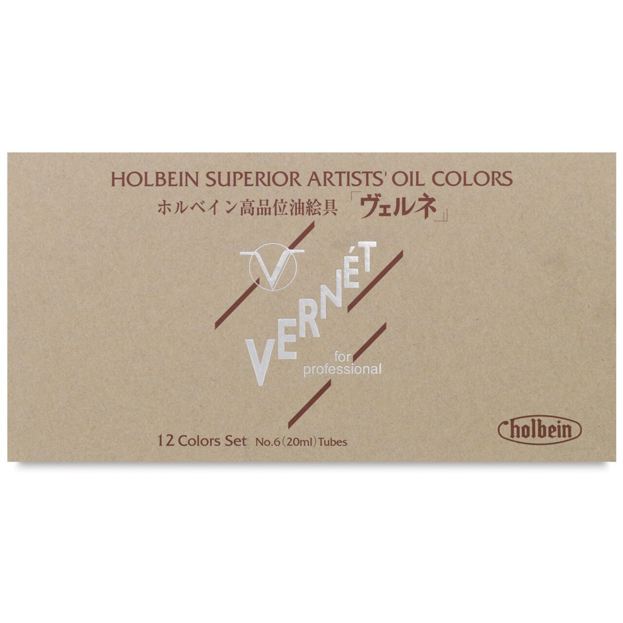 Holbein Vernét Superior Artists' Oil Colors - Set of 12, Assorted Colors, 20 ml Tubes